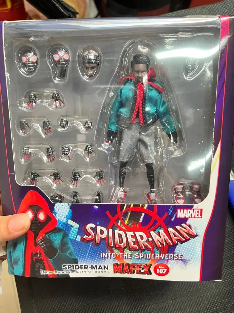 Ko Marvel Spider-Man Miles Morales Action Figure Collection, Marvel Spiderman, Into the Spider Verse Figures, Model Toys, MAF107