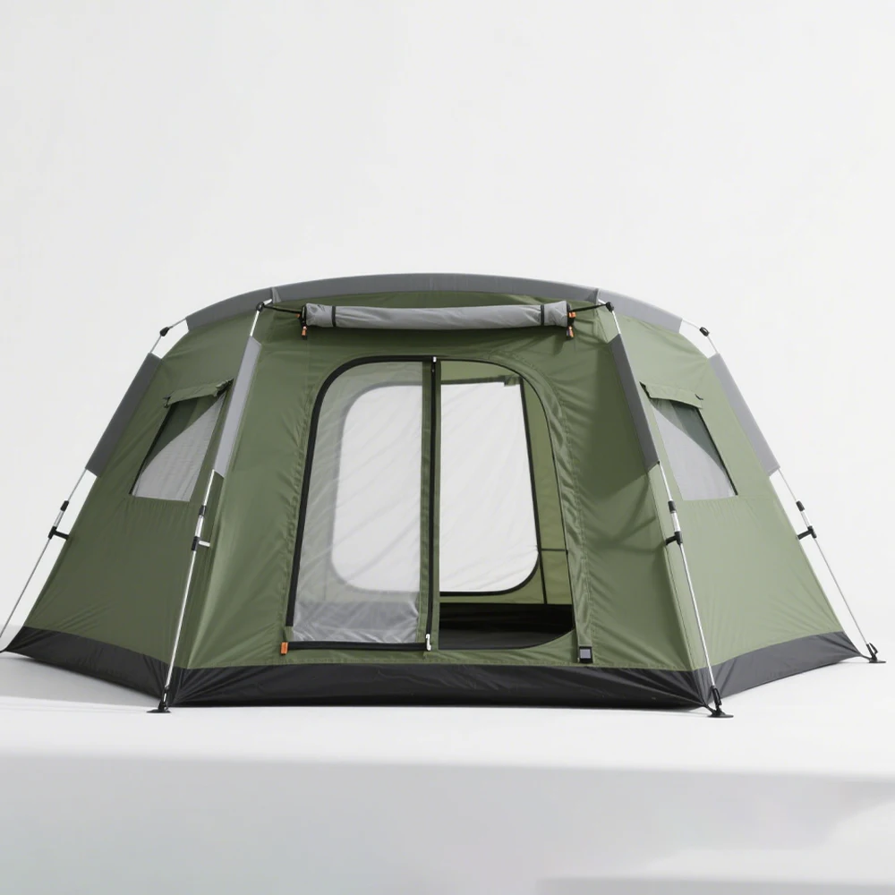 

STLF Customizable Logo Four-Sided Rainproof Automatic Pop-Up Tent Outdoor Quick-Open Camping Tent for Multiple People