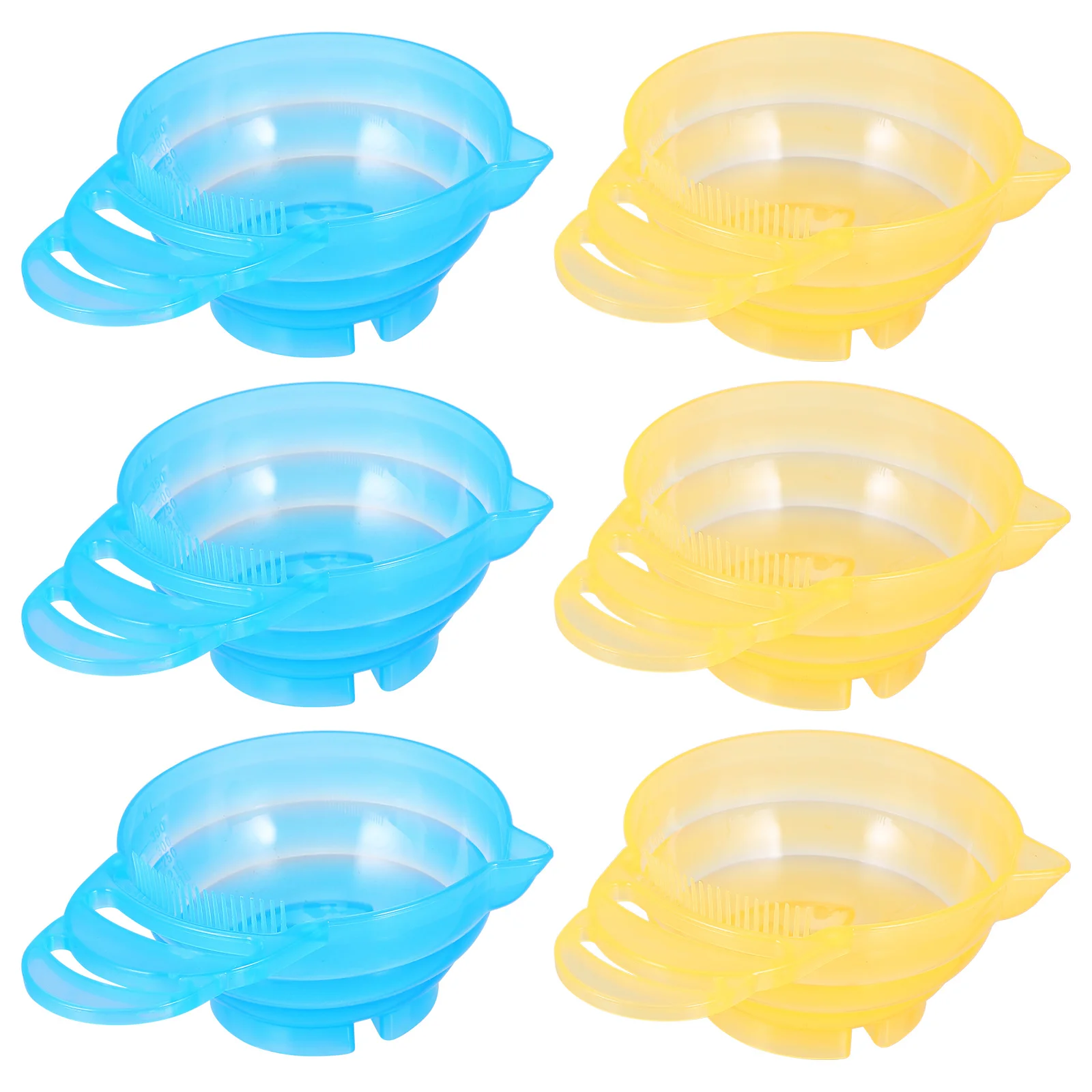 10 قطع من وعاء تلوين الشعر الاحترافي، حاوية خلط متينة مع مقبض لصالونات الحلاقة للاستخدام المنزلي وتوفير المساحة #5