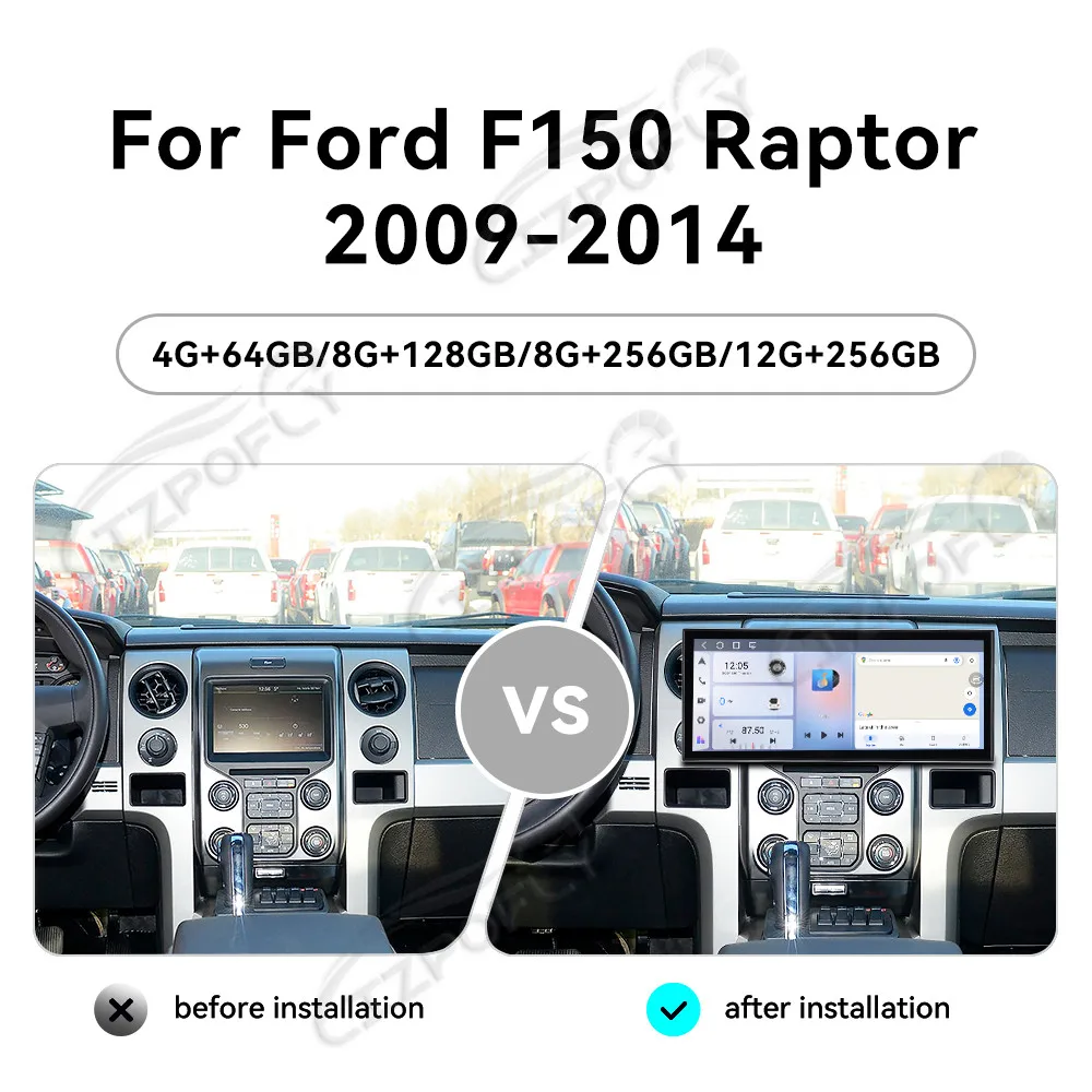 

15,8-дюймовая автомагнитола Android 15 с беспроводными CarPlay и Android Auto для Ford Ranger 2008–2012 с GPS-навигацией и сенсорным экраном