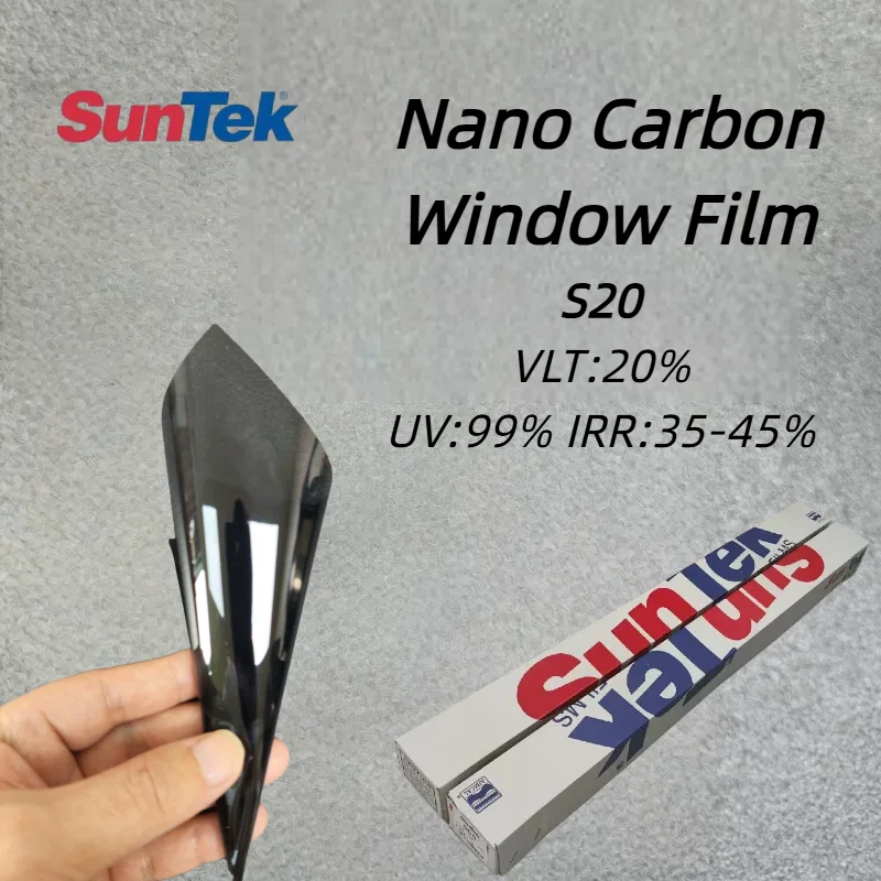 Premium Suntek Window Tint Film 20% VLT Nano Carbon Auto Window Film UV 99% IRR 40% High Heat Rejection Sun Protection Dark Tint
