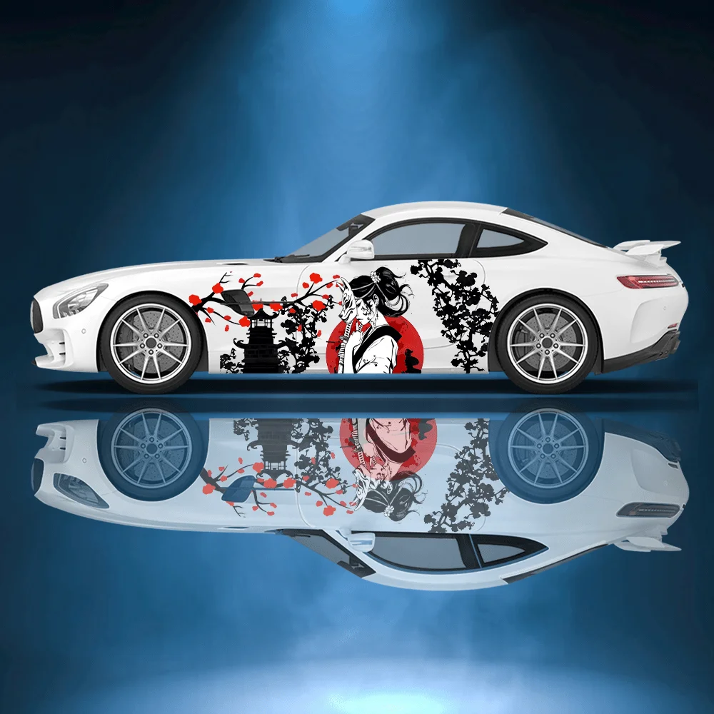 

Красота красные солнечные цветы автомобильные виниловые наклейки самоклеящаяся наклейка из ПВХ подходит для грузовиков внедорожник украшения автоаксессуары подарок