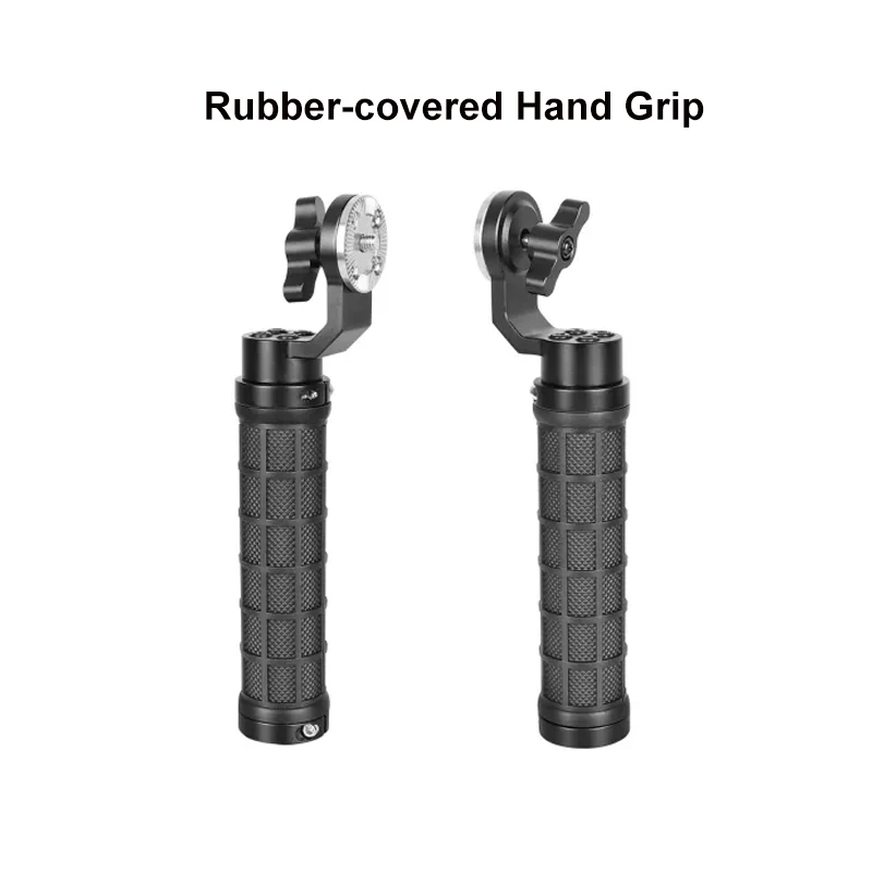 CAMVATE Rubber-covered Hand Grip ( A Pair) With ARRI Rosette M6 Thumbscrew Knob For Handheld Camera Shoulder Mount Rig