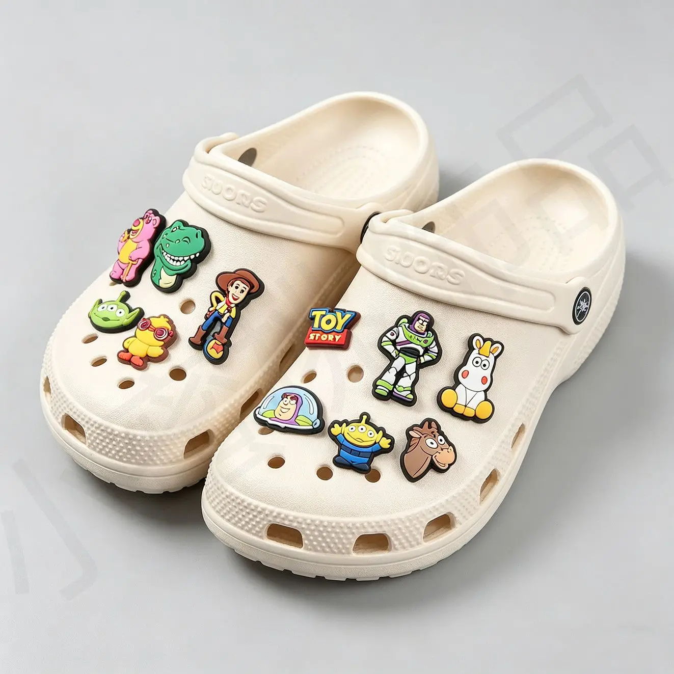 Toy Story shoe flower DIY accessory, detachable flower shoe decoration, cute cartoon, gift for friends or your partner view 2