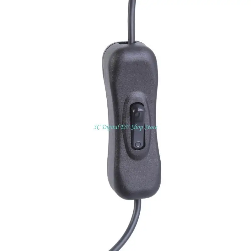 E74D USB Male 2Pin Wire DIY Pigtail Cable 5V Black USB Power with 2Pin Wire Connector