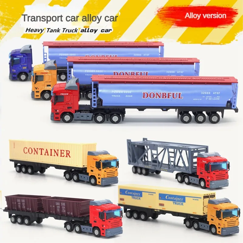 

1:43 6 Style European Transporter Model Toy SCANIA Alloy Container Tank Mud Truck Vehicle Transporter Truck Model Toys