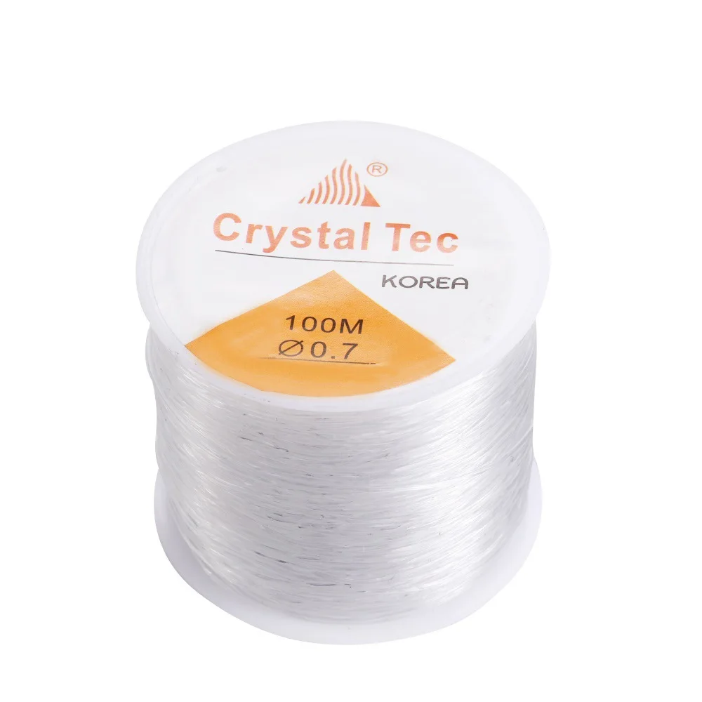 100m Starkes Elastisches Kristallschnur-Perlenband für DIY-Schmuckherstellung, Halsketten, Armbänder, Perlenfäden, Dehnbar, Dicke 0,5-1mm – Detail 9