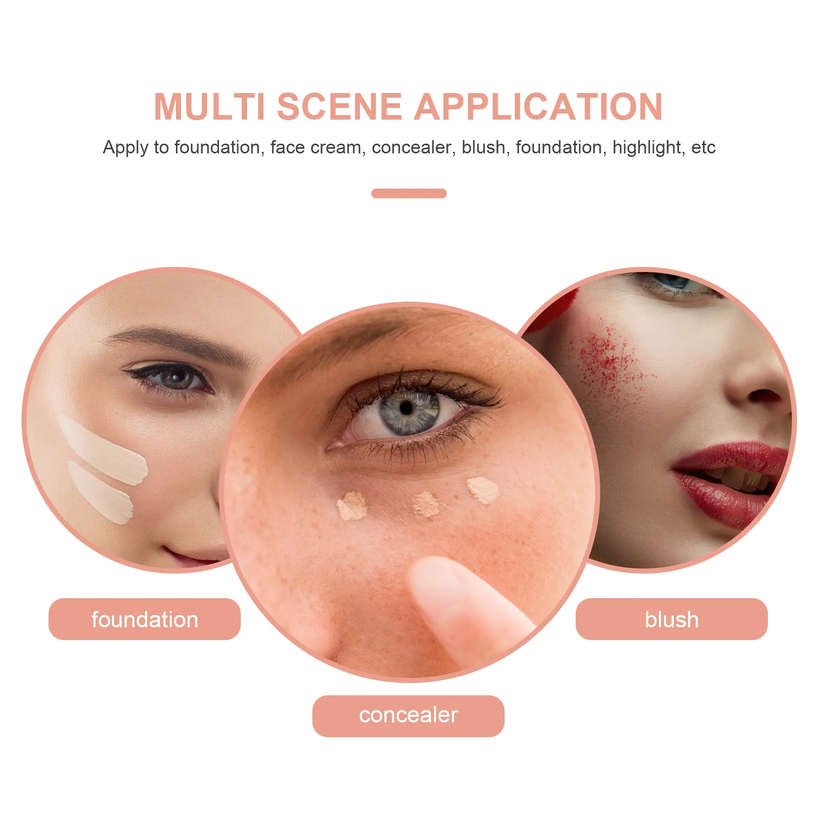 1 Juego de Mini brochas de maquillaje, herramientas cosméticas profesionales, suministros de belleza facial portátiles, colorete en polvo, aplicación de sombra de ojos y labios