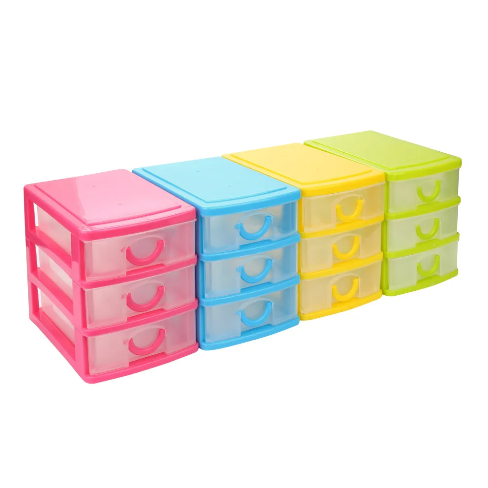 Small Objects Jewelry Makeup Organizer Storage Container Makeup Organizer Durable Plastic Mini Desktop Drawer Sundries Case