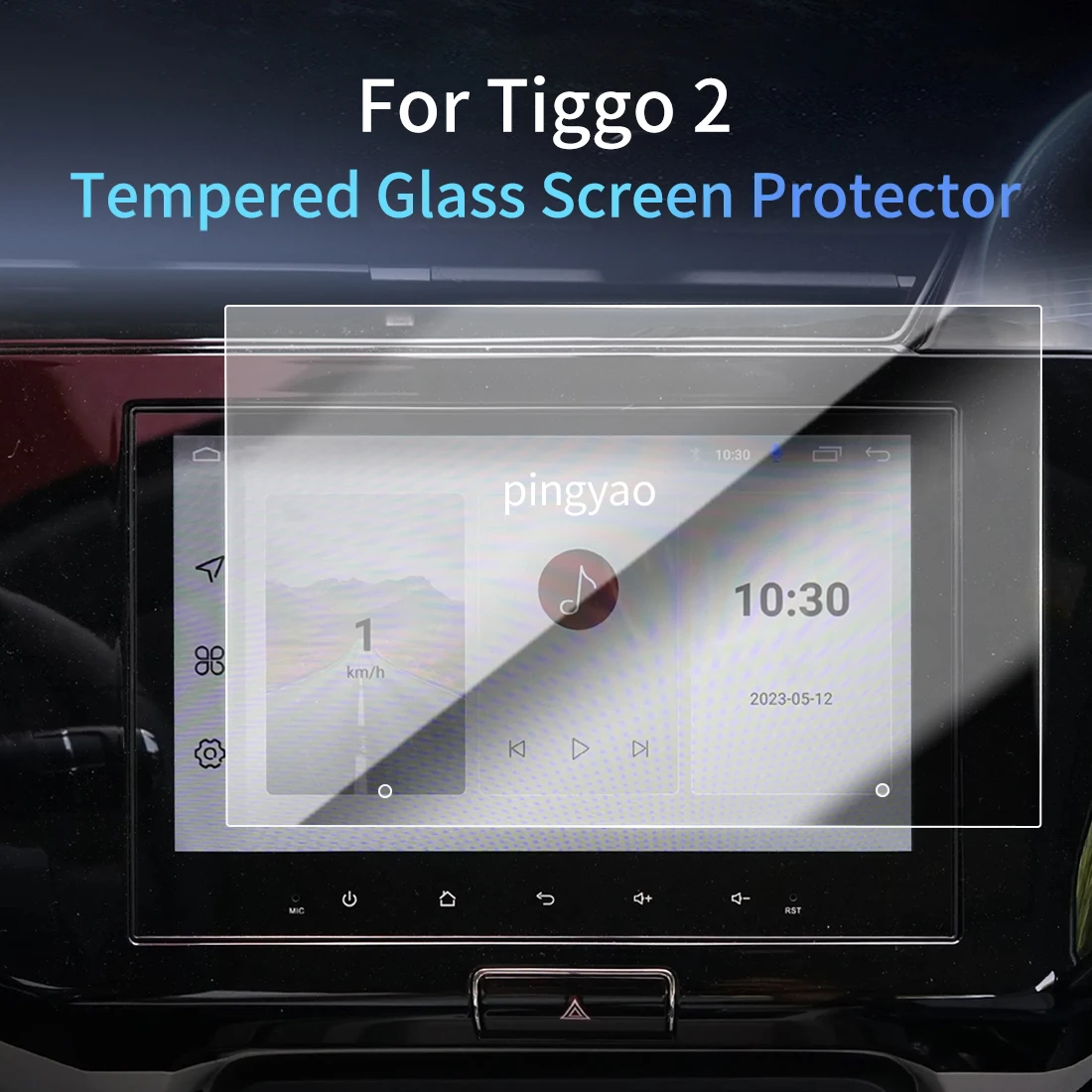 

Car Sticker Screen Protector Navigation Display Tempered Glass Protective Film Car Vehicle For 25 Chery Tiggo 2
