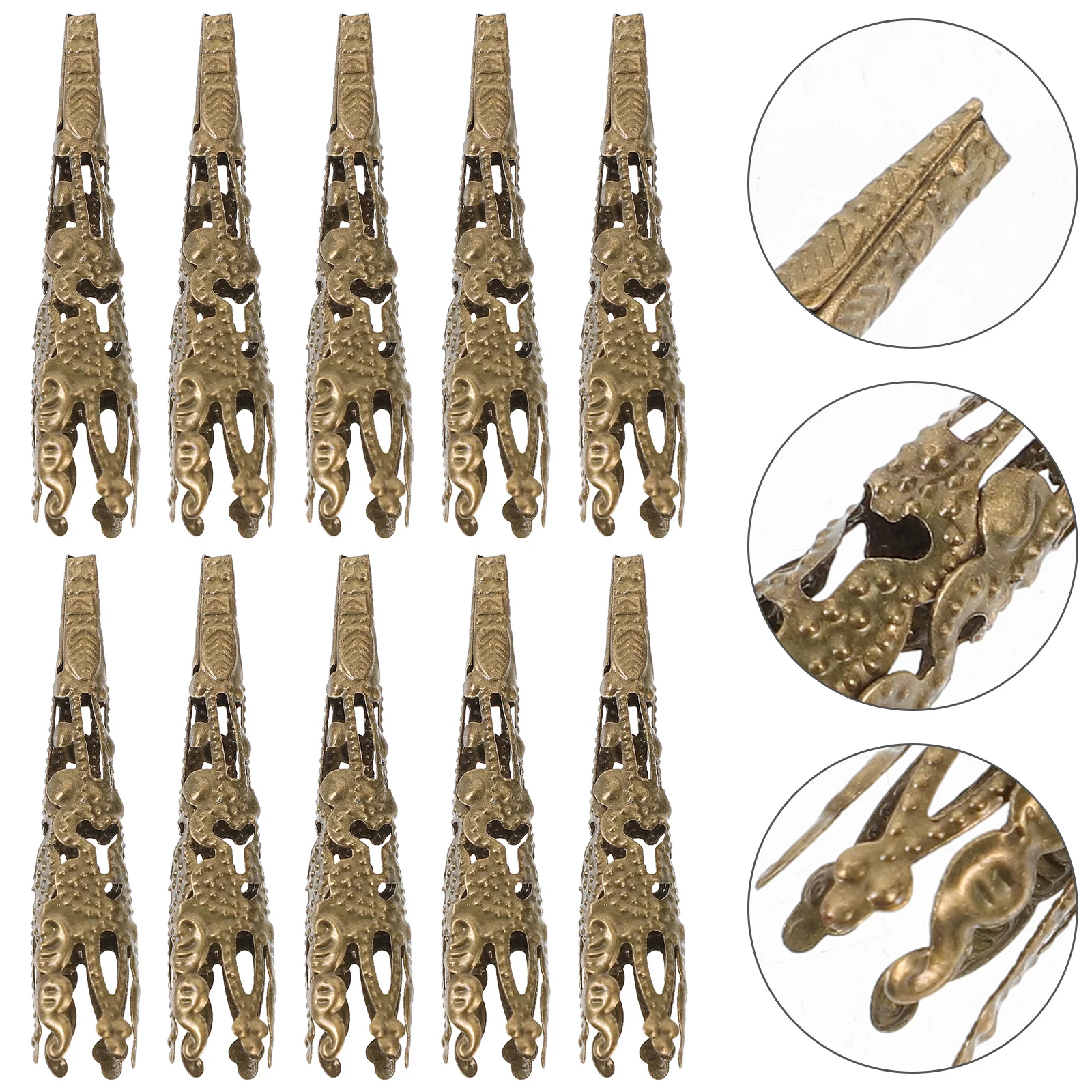 120pcs Metal Caps For Jewelry Making Diy Crafts Bead Separator Durable Spacer Beads Caps Spacer Beads Jewelry Accessories