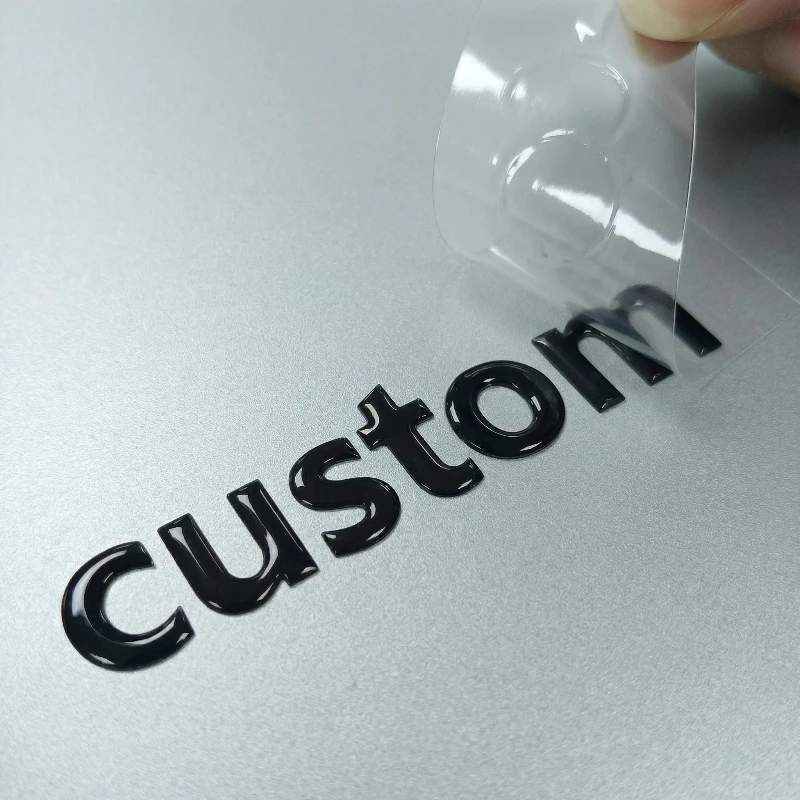 50 pezzi adesivo personalizzato logo adesivi trasferimento personalizzati etichette matrimonio personalizzate 3D UV DTF nome impermeabile bottiglia per auto regalo fai da te
