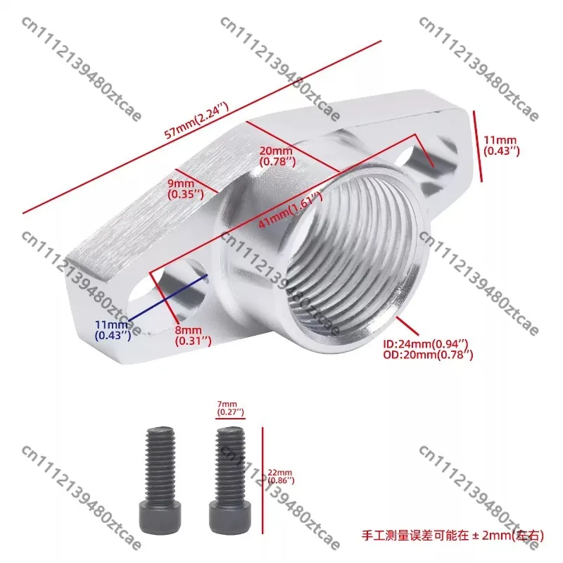 Universal Turbo Oil Feed & Return Flange Adapter 1/2NPT Connection Base Turbocharger Mod Replacement Parts
