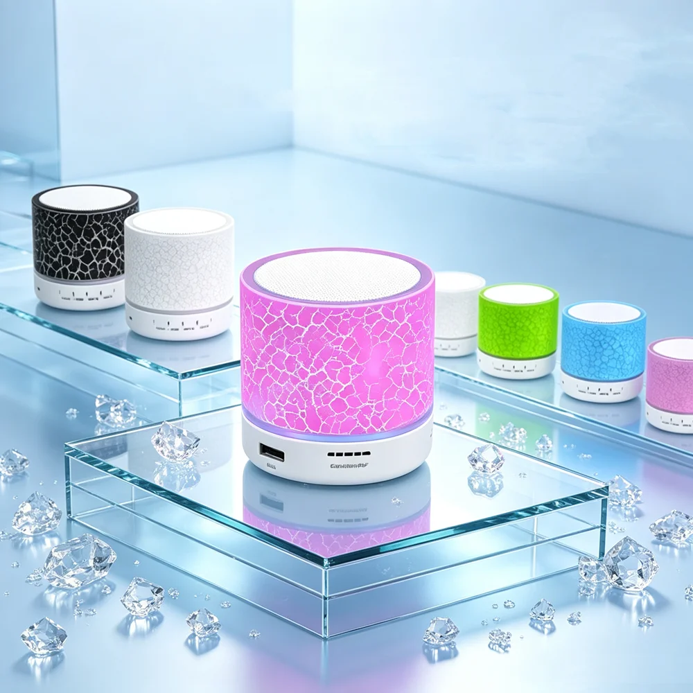 Home Assistant Sd - Wireless Bluetooth Speaker Crack LED Light