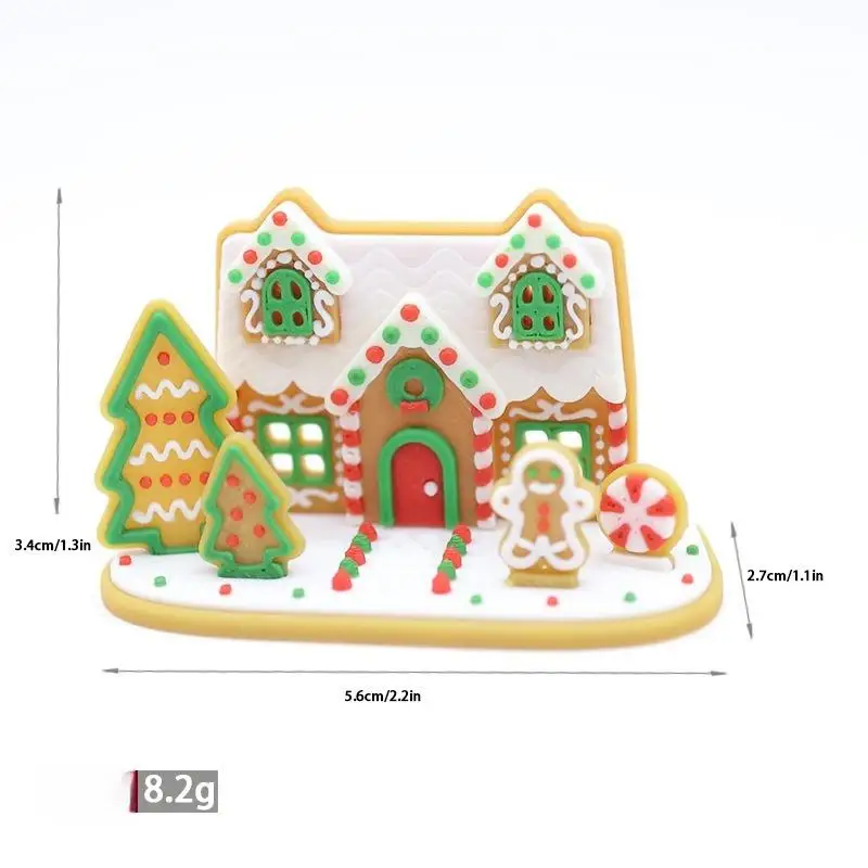 1Pcs 1/12 Dollhouse Gingerbread Man Christmas Ornament Mini Scene Decoration Holiday Gift
