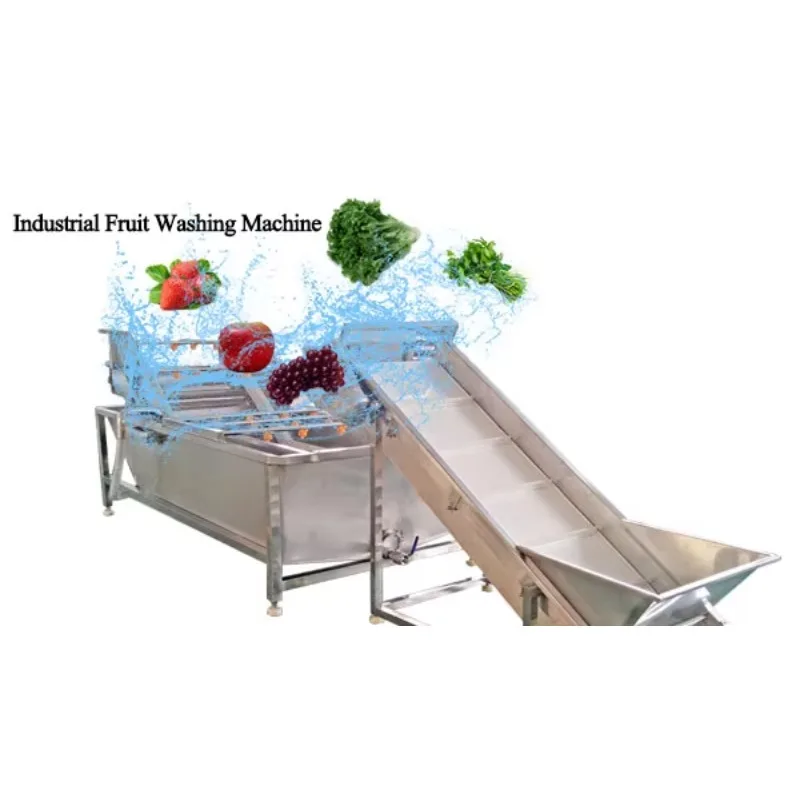 Industrial Commercial Bubble Washing Machine High Efficiency Automatic Washer for Fresh Produce and Aquatic Products Cleaning