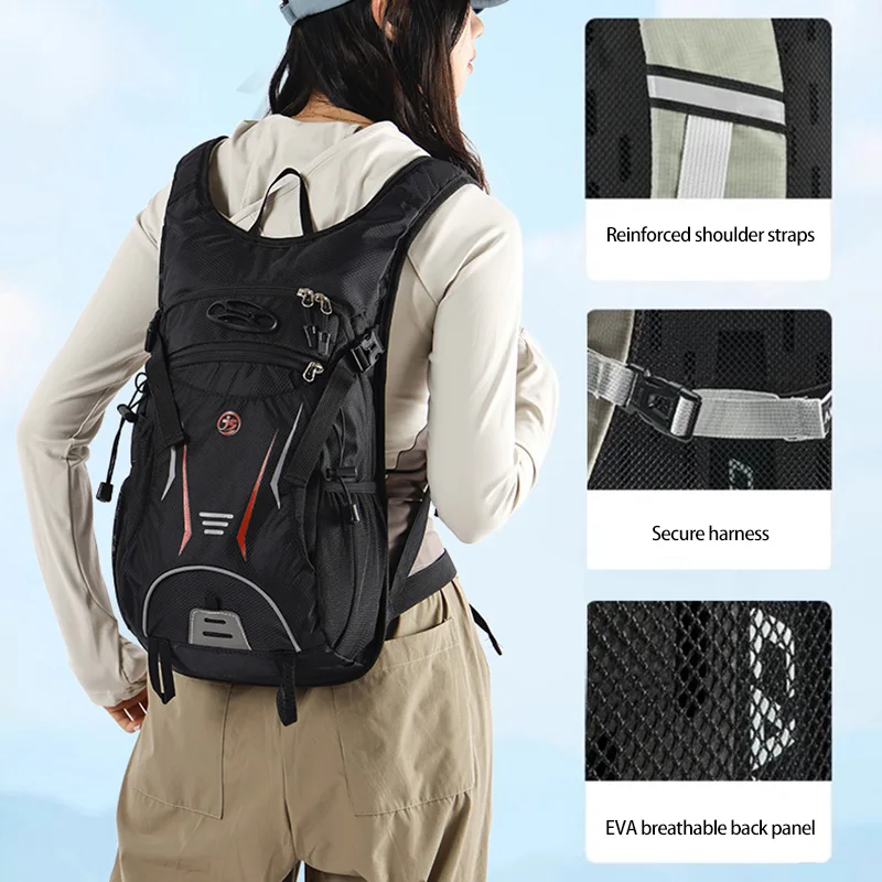 الحد الأدنى عالية السعة للجنسين حقيبة ظهر عادية دائم خفيفة الوزن محايدة في الهواء الطلق المشي لمسافات طويلة ركوب الدراجات على ظهره الرجال حقيبة السفر