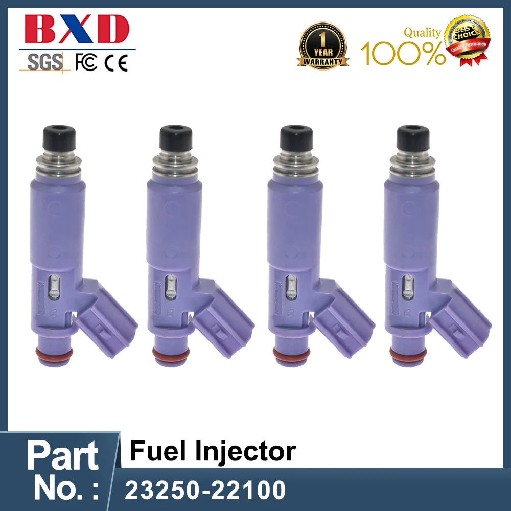 

1/4PCS 23250-22100 2325022100 Fuel Injectors For TOYOTA- COROLLA- VERSO 2006 1.8L 12EUR