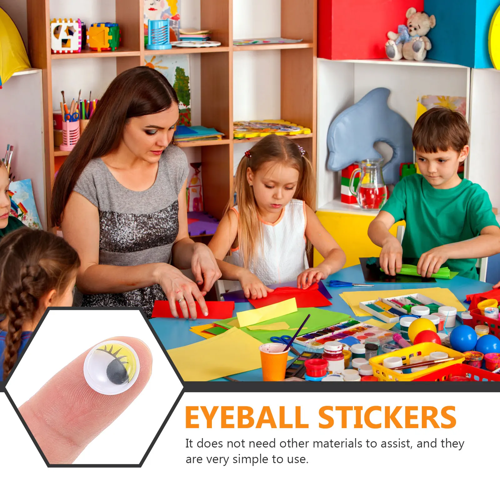 

2 Bags Eye Stickers Googling Eyeballs for Self Adhesive Eyes Decals Craft Crafts