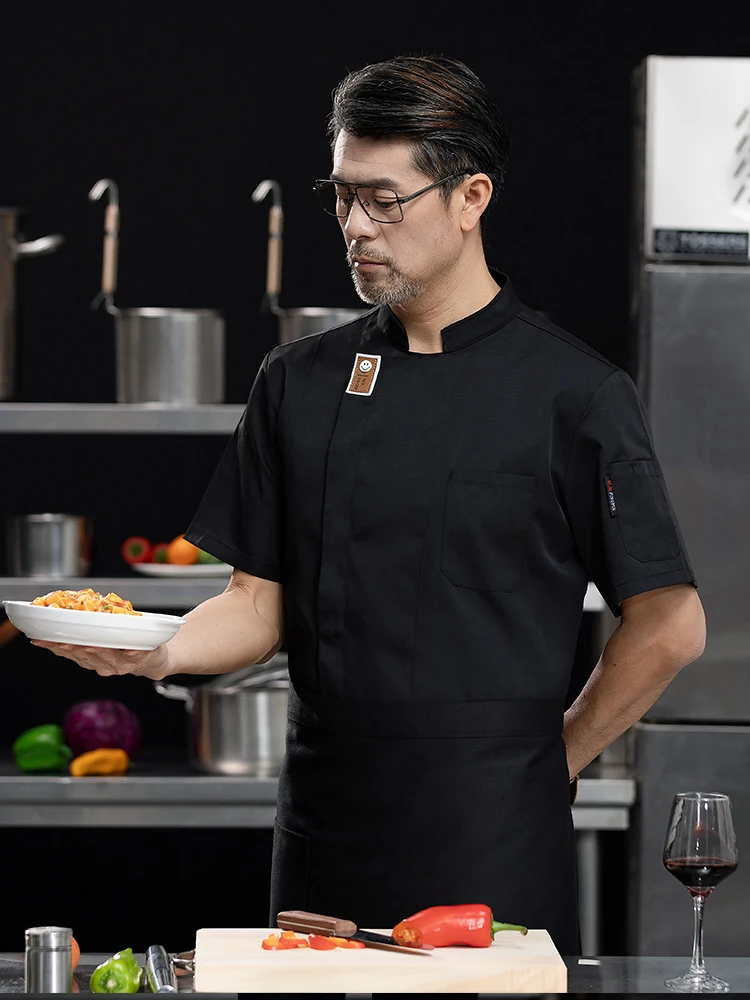 調理ジャケット食堂キッチンシェフ制服ウェイターワークシャツフードサービス理容室ケータリングベーカリーペストリークックコスチュームオーバーオール