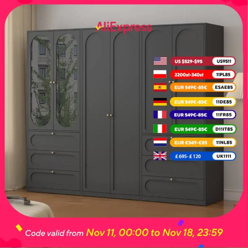 

Modular Orgnizer Steel Wardrobes Glass Doors Modern White Adult Wardrobes Bedroom Storage Drawer Kleding Kast Bedroom Furniture