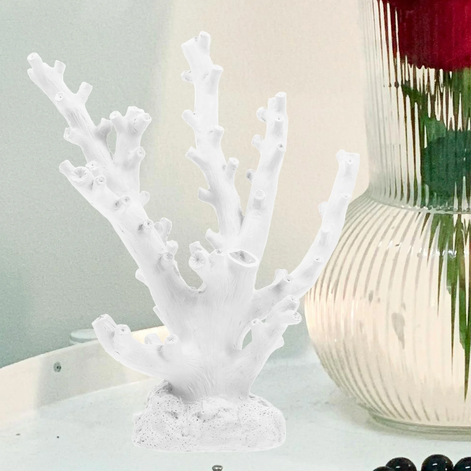 

Artificial Coral Underwater Aquarium Fish Tank Plants Decorations Air Aquatic Turtle Accessories for