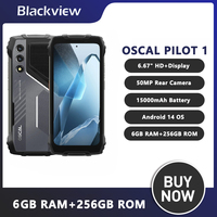 Blackview OSCAL PILOT 1 Rugged Smartphone Android 14 6GB RAM 256GB ROM 15000mAh 50MP Camera 6.67'' HD+Display Mobile Phone NFC
