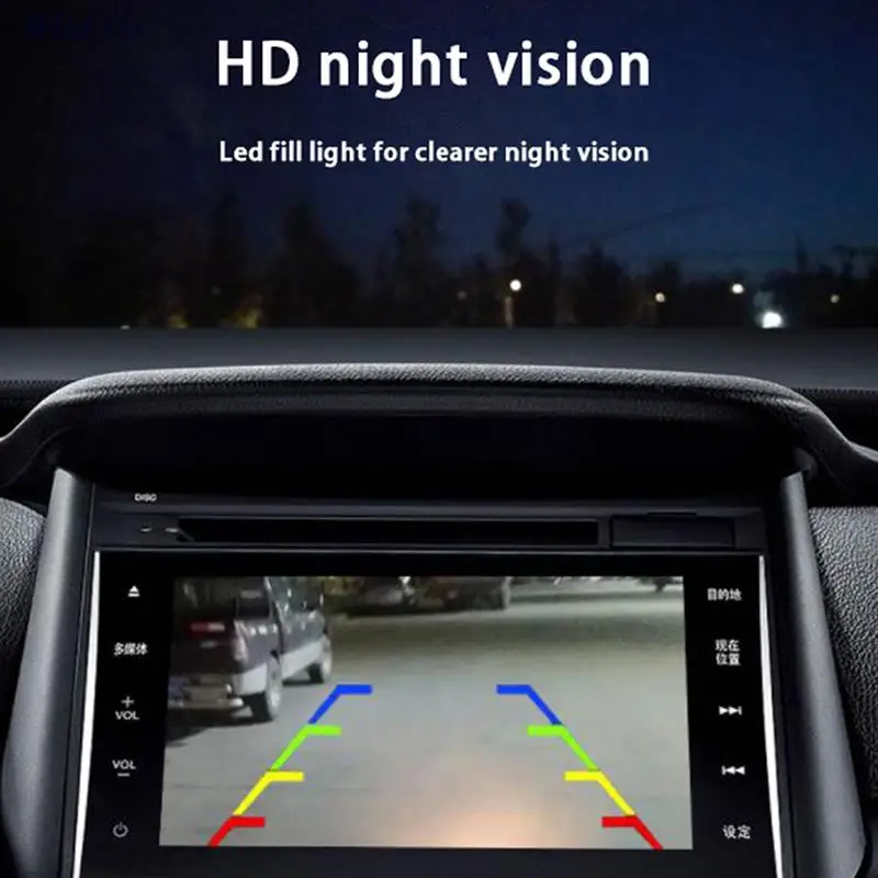 170° Wide Angle Car Rear View Camera Parking Assistance Kit HD Lens Fisheye 728*500 For Android DVD Player Night Vision