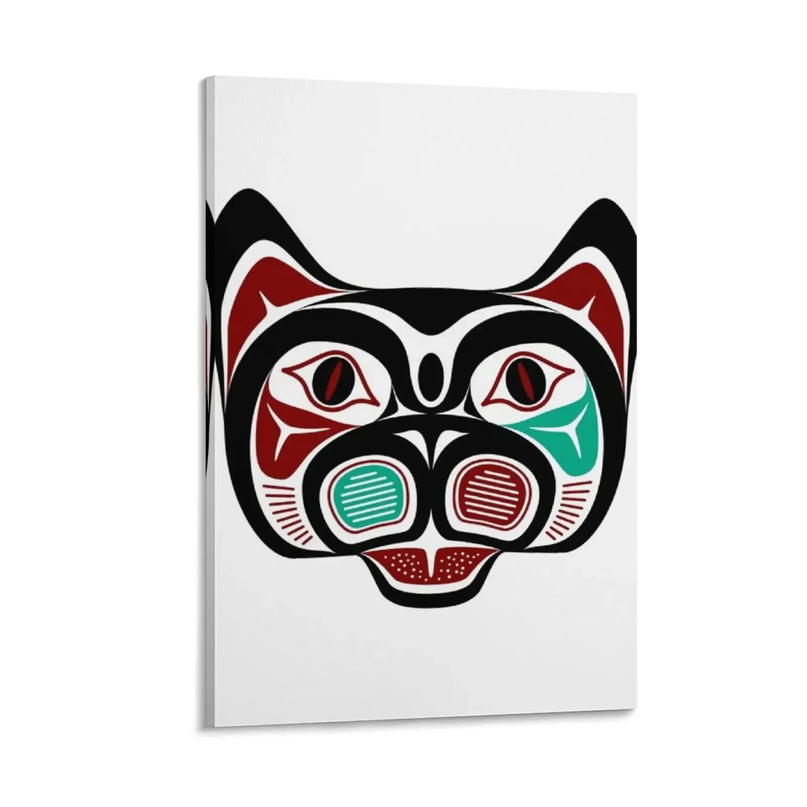 

Northwest Pacific coast Haida Kitty Canvas Painting Decoration wall room decoration accessories Decorative paintings