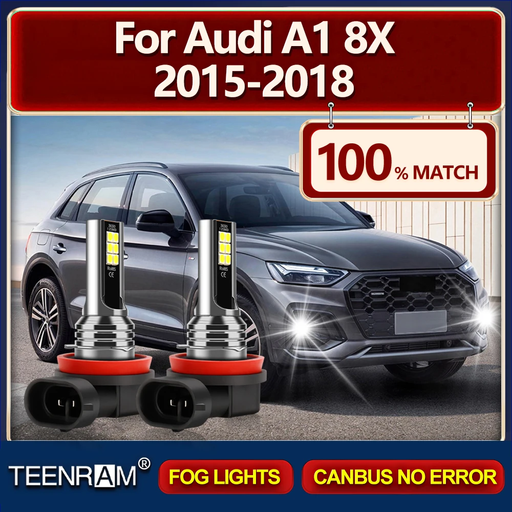 

2Pcs Car H8 H9 H11 LED Fog Lights 60W High Power Auto Lamps Bulbs 12V 24V Super Bright For Audi A1 8X 2015 2016 2017 2018