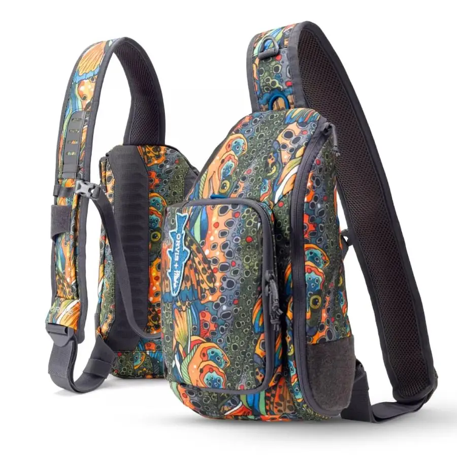 

Мини-рюкзак для слинга 26B2, рюкзак для снастей с плечевым ремнем, сумка для инструментов для рыбалки нахлыстом из 100 переработанных тканей ECO CORDURA с покрытием из ТПУ, 5 л