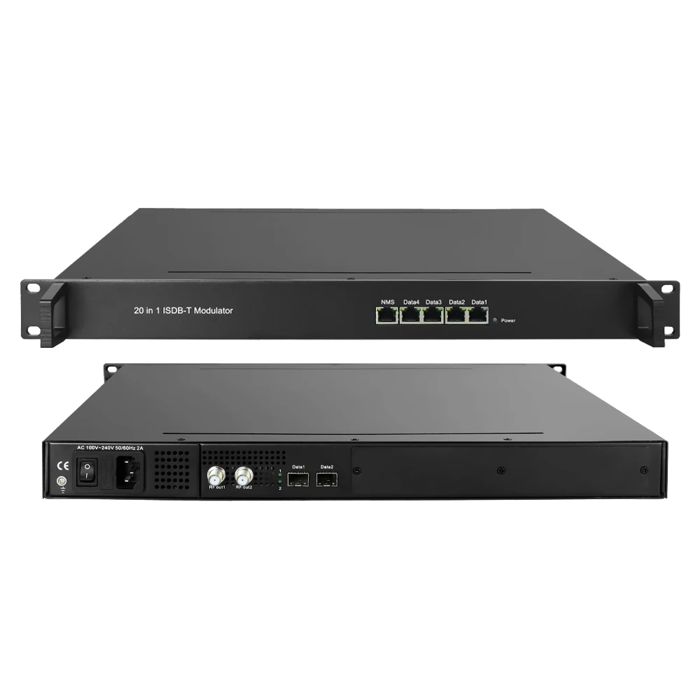 8 16 20 Kanäle IP-zu-RF-Modulator Digitaler Headend IP Mux ISDB-T-Modulator