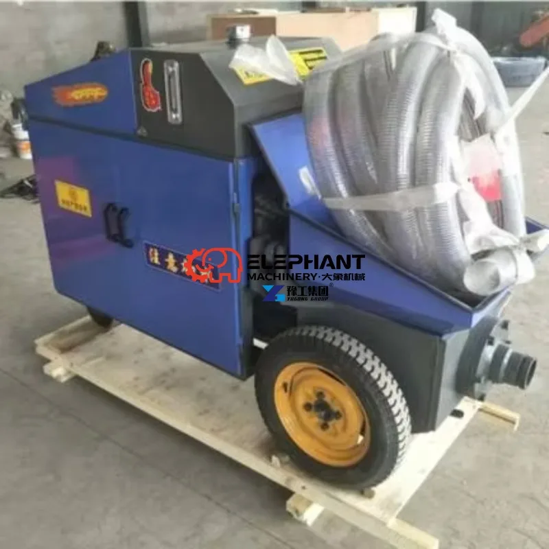 High Efficiency Inclined Hopper Concrete Transfer Pump with Diesel Engine, Stable Concrete Conveying Machinery