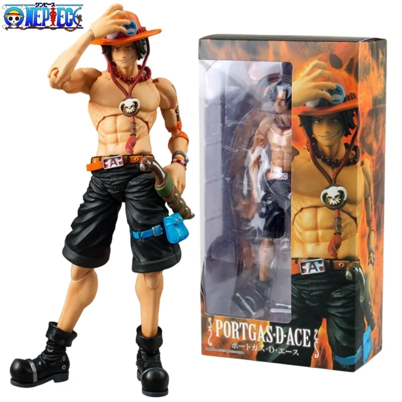 

Anime One Piece 18cm Bjd Joints Moveable Ace Pvc Action Figure Collection Model Toys Birthday Gift