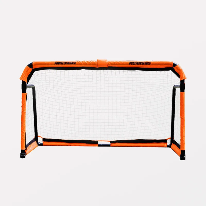 Gawang Sepak Bola Lipat Logam Kecil untuk Anak-Anak, Jaring Sepak Bola Portabel yang Dapat Dipindahkan, Gawang Lipat Datar untuk Dalam dan Luar Ruangan