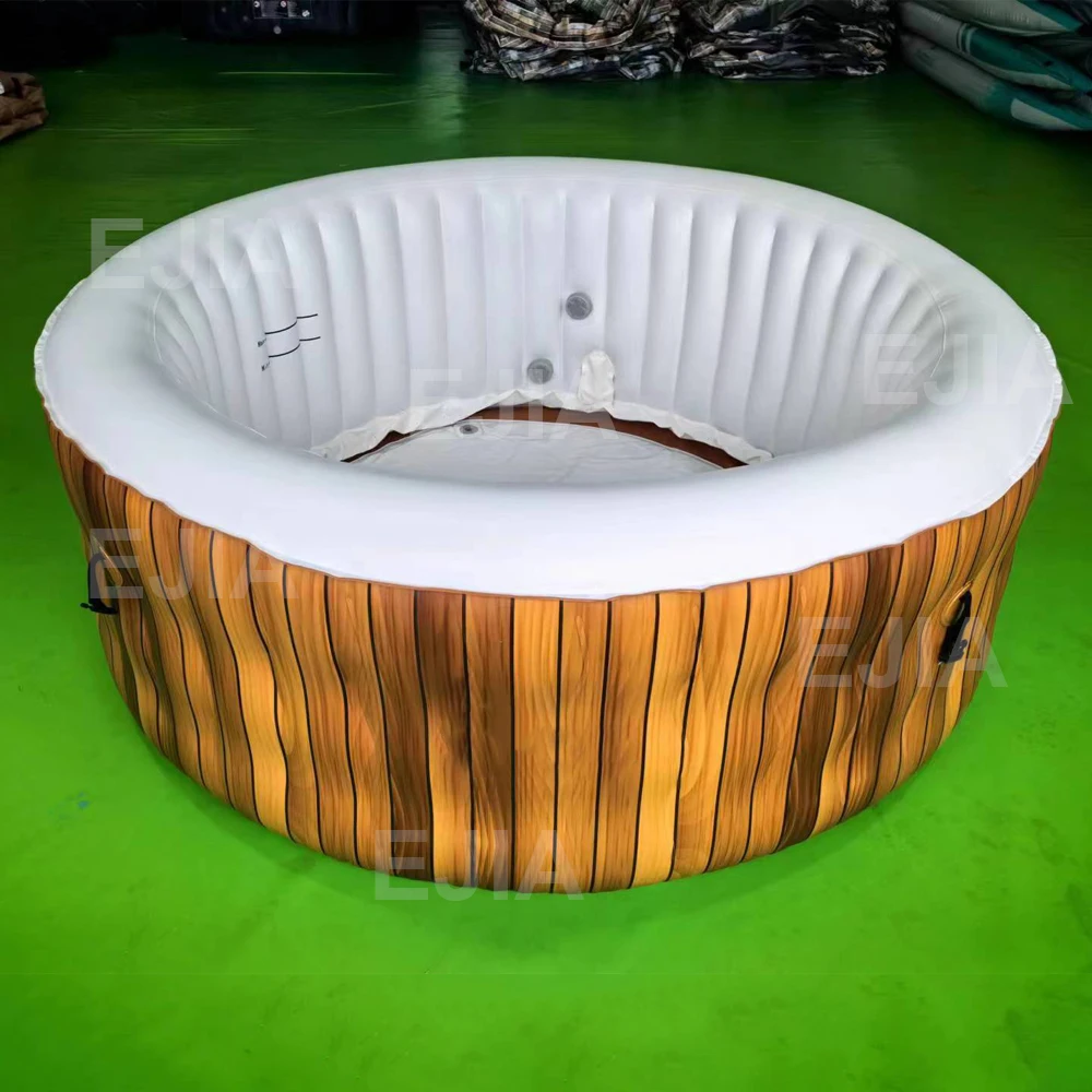 STLF بالجملة حوض استحمام ساخن ل 4-6 أشخاص في الهواء الطلق الترفيه حوض سبا فناء كبير دائم نفخ حوض استحمام ساخن تدليك سبا المنزل #4