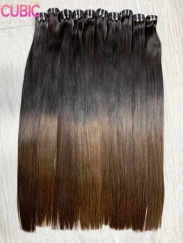 1BT4 100% dziewicze wietnamskie pasma ludzkich włosów do przedłużania włosów 16A podwójnie ciągnione kości proste włosy pakiet dla czarnych kobiet