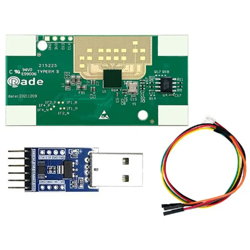 

【A08I】Модуль радарного датчика для подсчета людей 4T3R 60G HLK-LD6001 с отслеживанием траектории