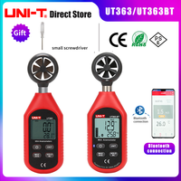 UNI-T UT363 Handheld Anemometer Digital Wind Speed Measurement Temperature Tester LCD Display Air Flow Speed Wind Meter