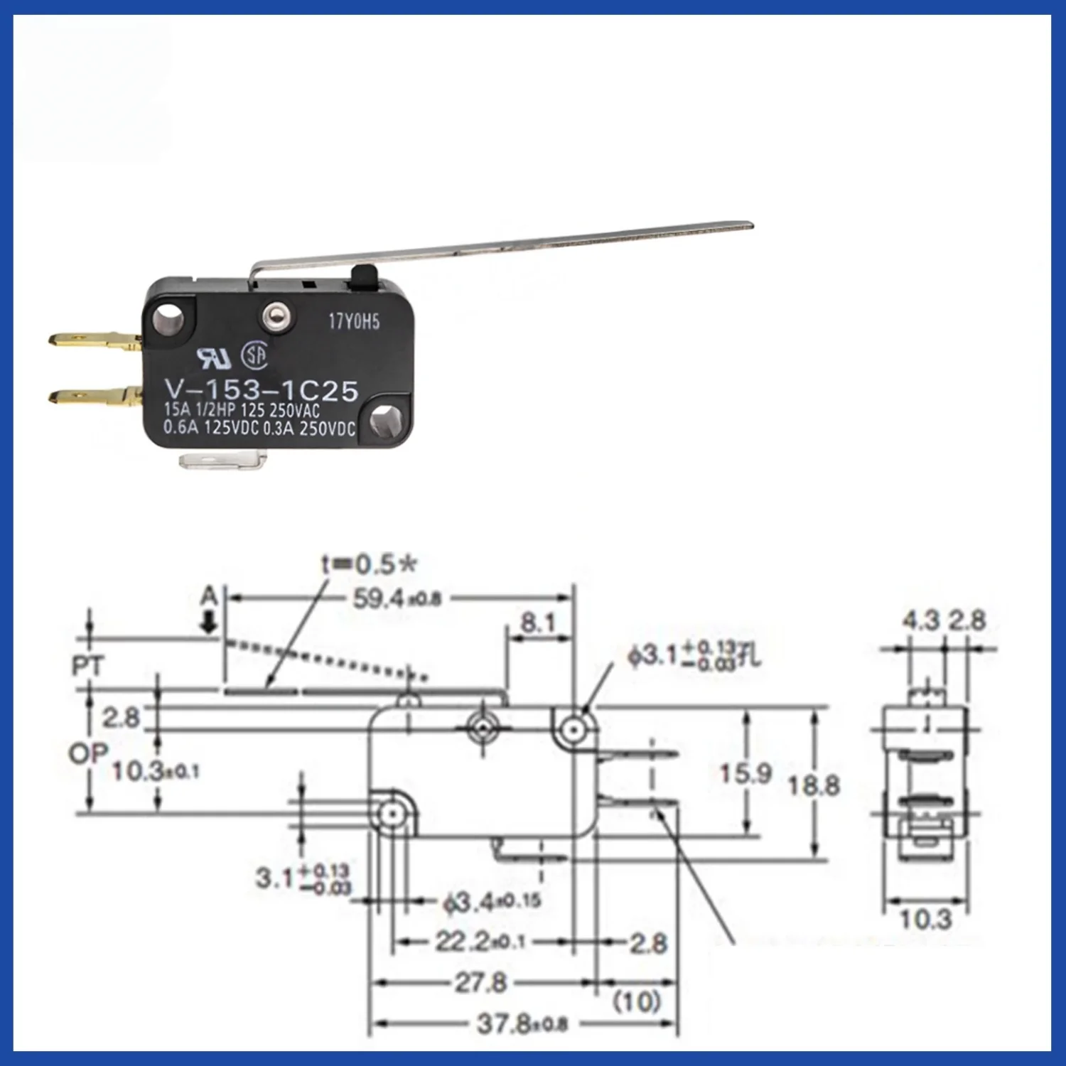 Neuer Endschalter V-15/151/152/153/154/155/156-1C25 – Detail 4