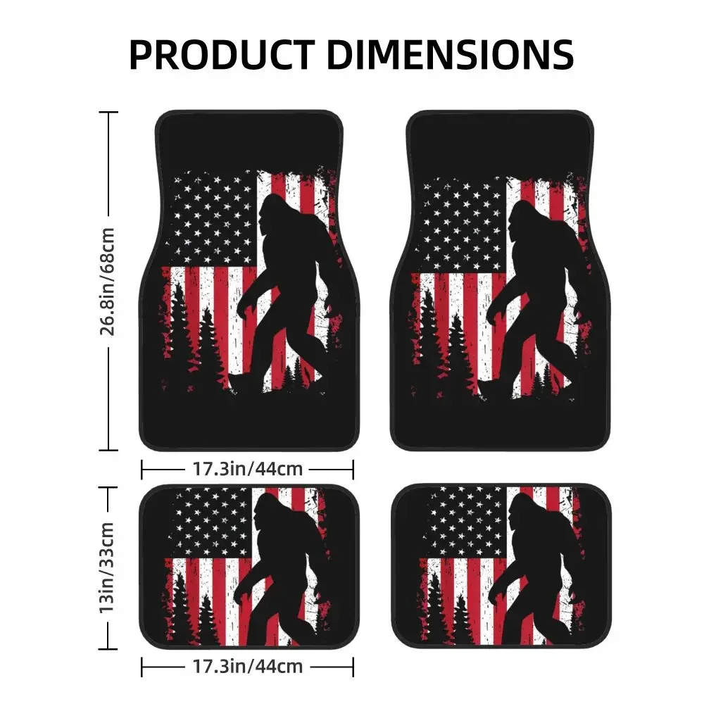 Bigfoot American USA Flag General Motors Foot Mats General Motors Anti slip and Anti fouling Protection Mats Waterproof Mats