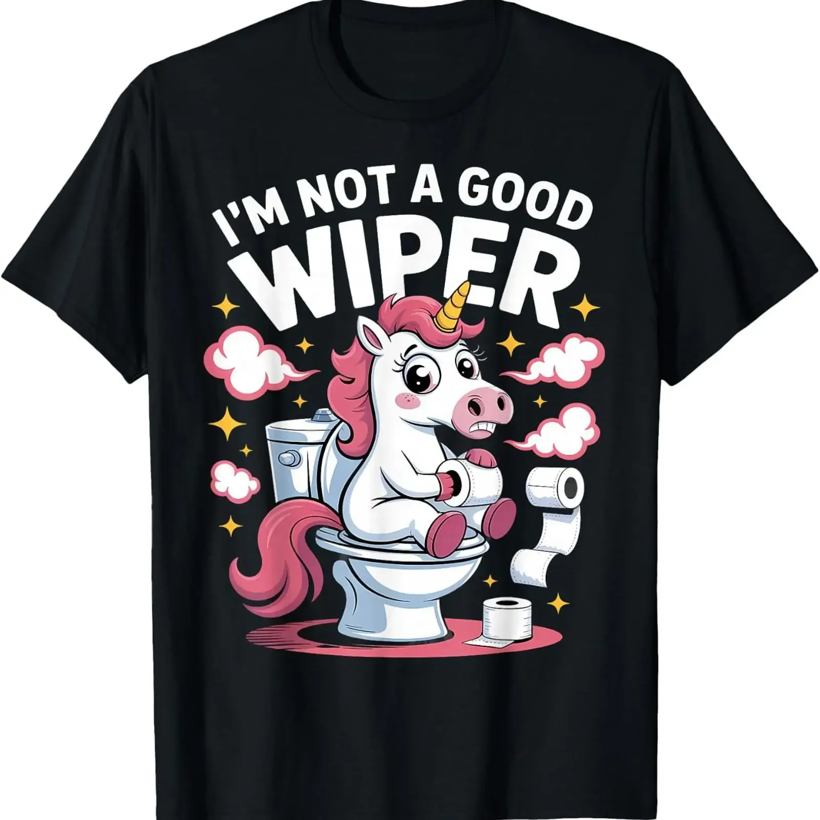 Inappropriate I'm Not A Good Wiper Funny Adult Humor T Shirt vintage Washed Stylish Unisex Top For Everyday Wear Slightly