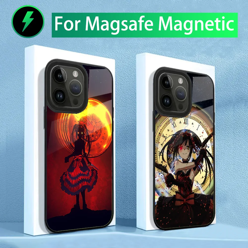 Tokisaki Kurumi Date a live Phone Case For iPhone 15,14,13,12,11,Plus,Pro,Max Mini Magsafe Magnetic Wireless Charging