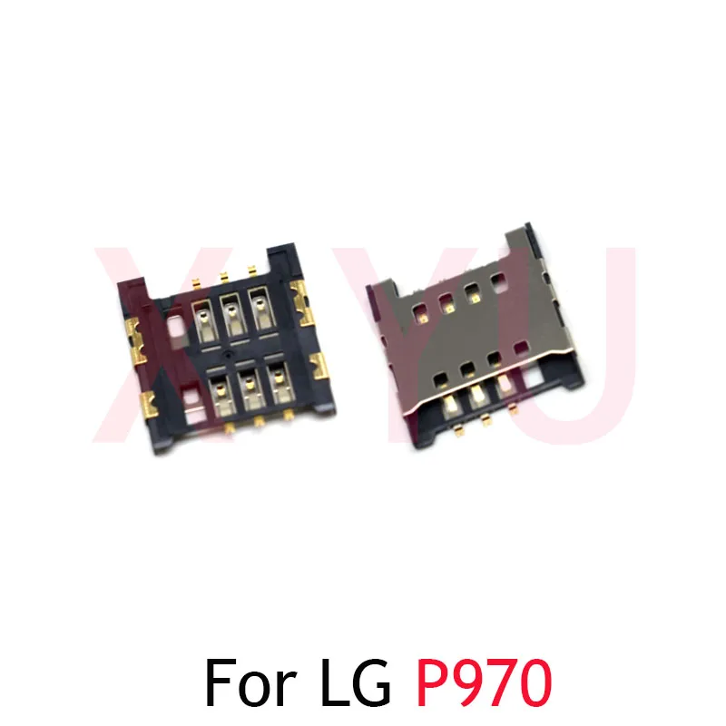 Suporte de cartão micro sim para lg, conector de slot de bandeja para p970, p880, p990, p993, p999, optimus 4x, hd, Sol, e730, lte, su640, lu6200, 10pcs