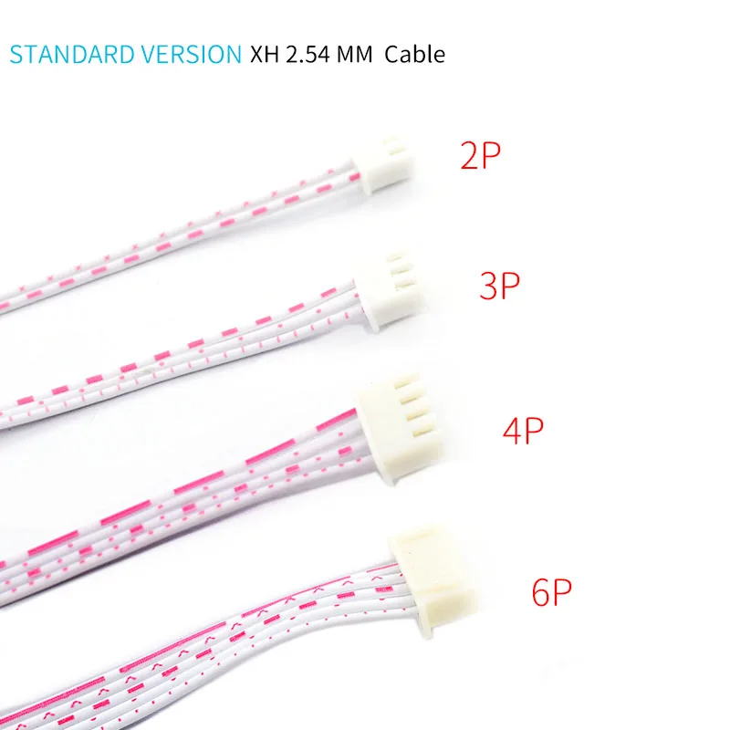 UNISIAN XH2.54mm كابل الصوت ذكر إلى ذكر محطة مزدوجة الرأس 2P 3P PH2.0-XH2.54mm كابلات توصيل الصوت المحمية