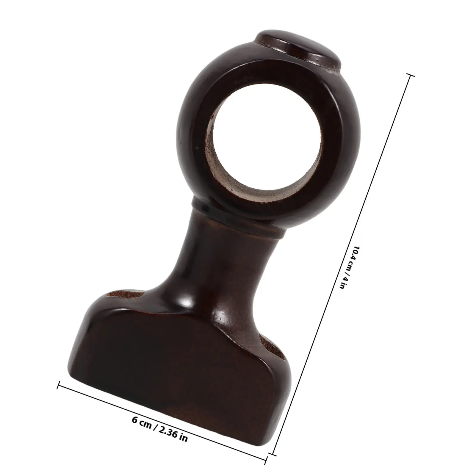 2Pcs Wooden Curtain Rod Holder Brackets Sturdy Wall Mounted Rod Support for Single Double Curtain Poles Elegant Wood Design