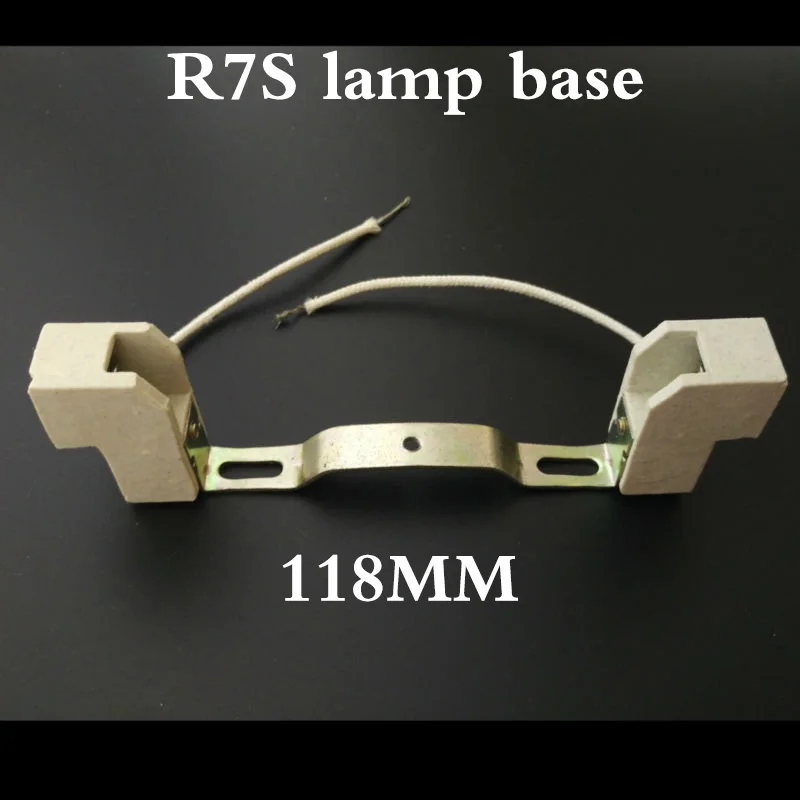 Pottery R7S LED Lamp 118mm 78mm S14S S14D Adaptor/ E27 White Body Plastic 2G11 GX53 Socket Various Models Of Bases Free Shipping