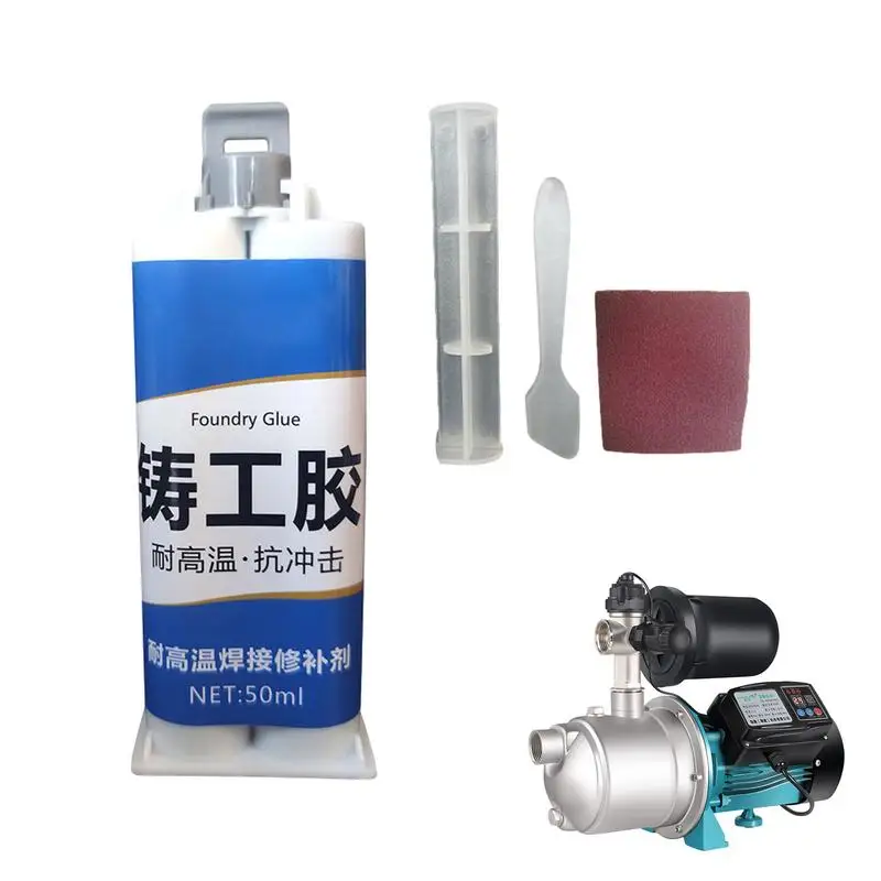 

Metal Welding Glue Metal Epoxy Weld Glue High-Temperature Heat Resistant Adhesive Metal Repair Glue Professional Heavy Duty