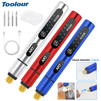 Toolour Mini Cordless Rotary Tool Kit  USB Charging 3-Speed 18000rpm Multi-Purpose Art Craft Tool with 3.7V Li-ion Battery