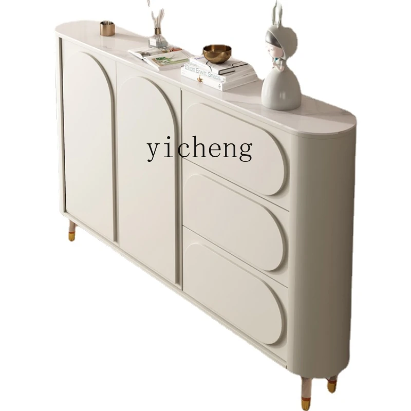 

ZC Ultra-Thin Sideboard Cabinet Tea Cabinet Modern Minimalist Living Room Locker Kitchen Cabinet Wall Cabinet